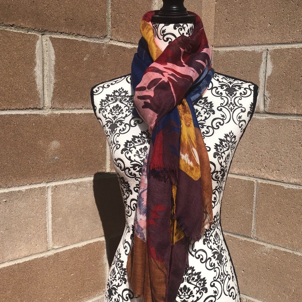 Charming Charlie Floral Scarf